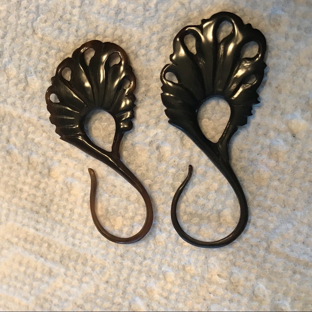 Small Gauge Tribal Resin Earrings